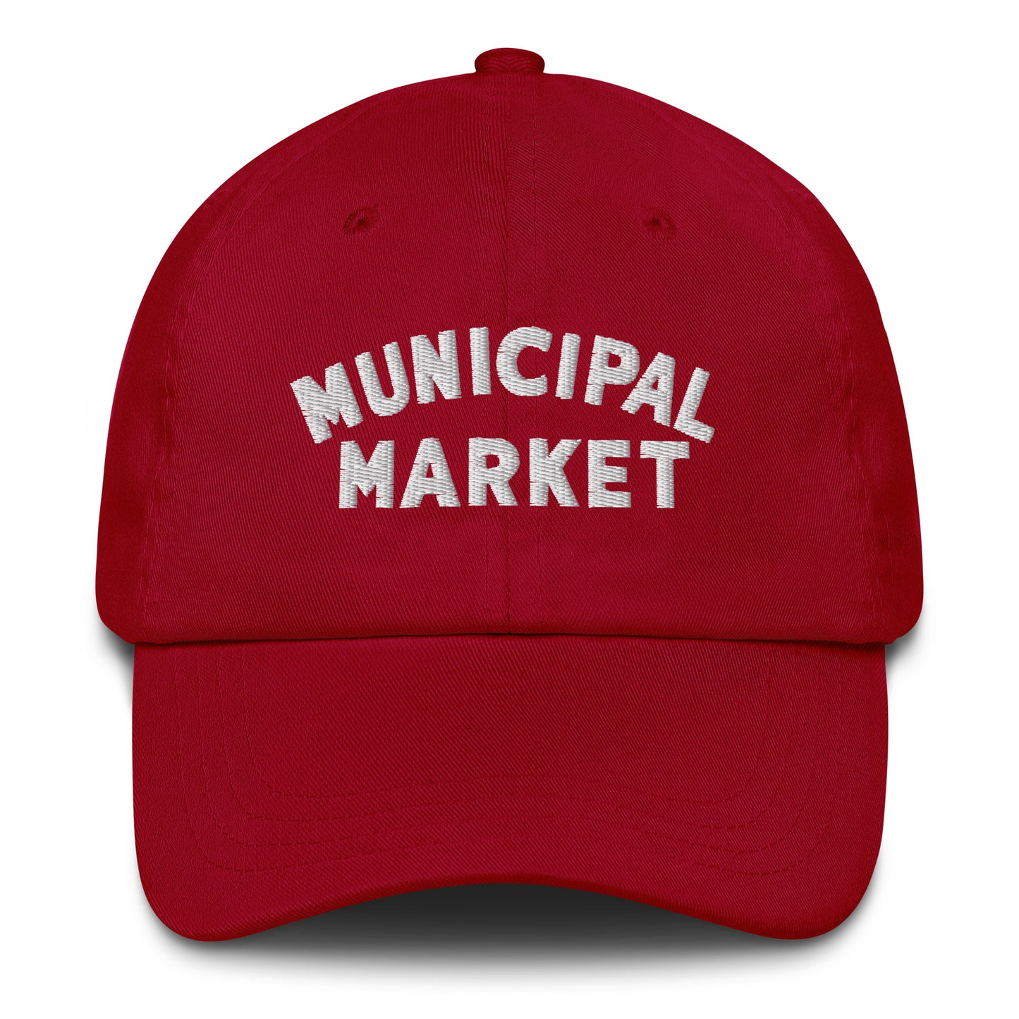 MUNICIPAL MARKET BASEBALL CAP w/WHITE LOGO